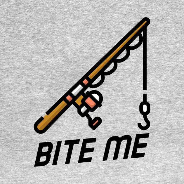 Bite Me Fishing Rod by GraphicTPro